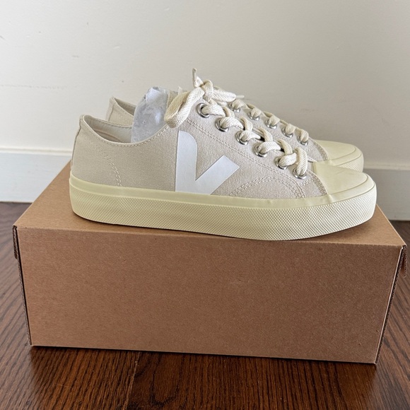Veja Shoes - Veja Off-White Canvas Sneakers